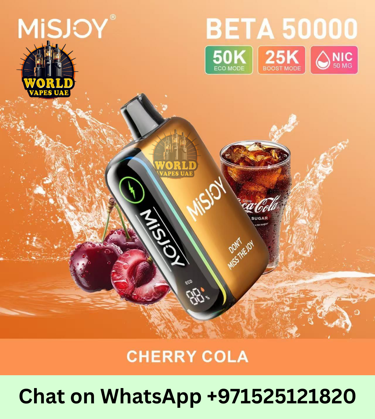 MISJOY Beta 50000 Puffs Disposable Vape 50mg Rechargeable UAE