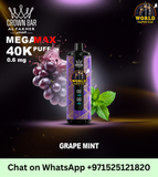 Al Fakher Crown Bar Mega Max 40K Puffs Disposable Vape – UAE