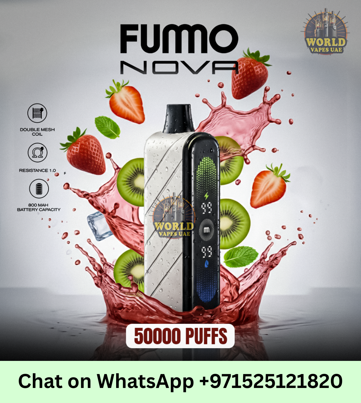 Fummo Nova 50000 Puffs Disposable Vape 2% Nicotine UAE