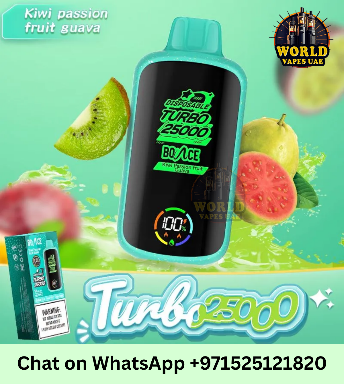 Bounce Turbo 25000 Puffs Disposable Vape | Mesh Coil Device UAE