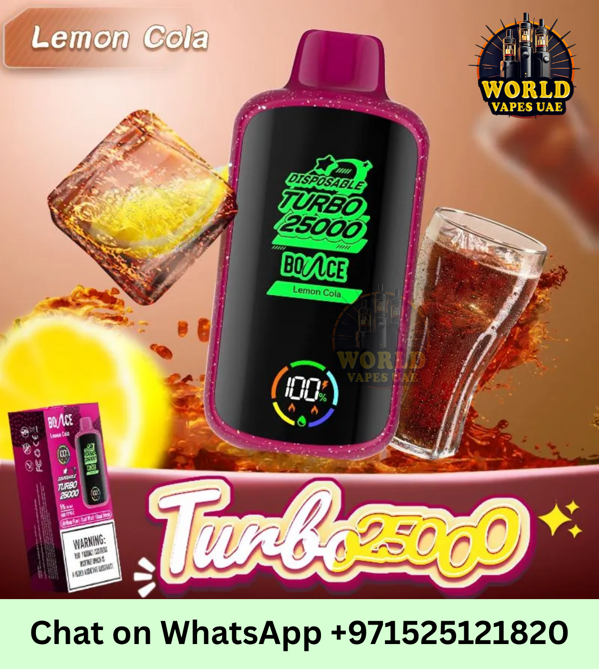 Bounce Turbo 25000 Puffs Disposable Vape | Mesh Coil Device UAE