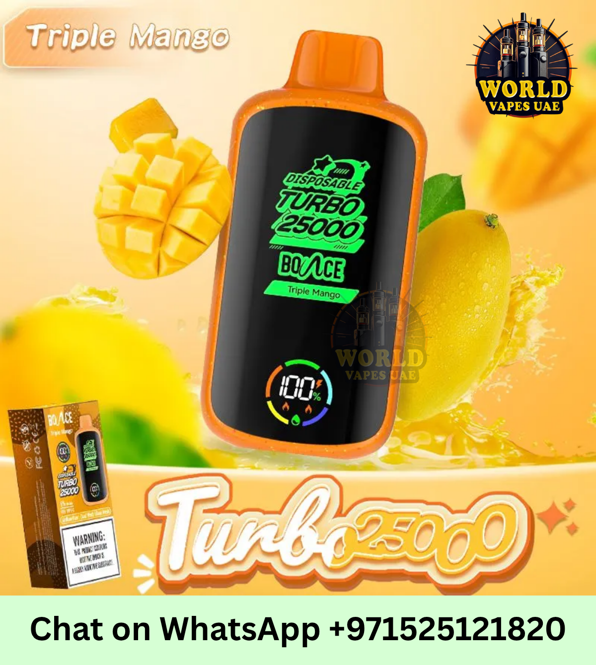 Bounce Turbo 25000 Puffs Disposable Vape | Mesh Coil Device UAE