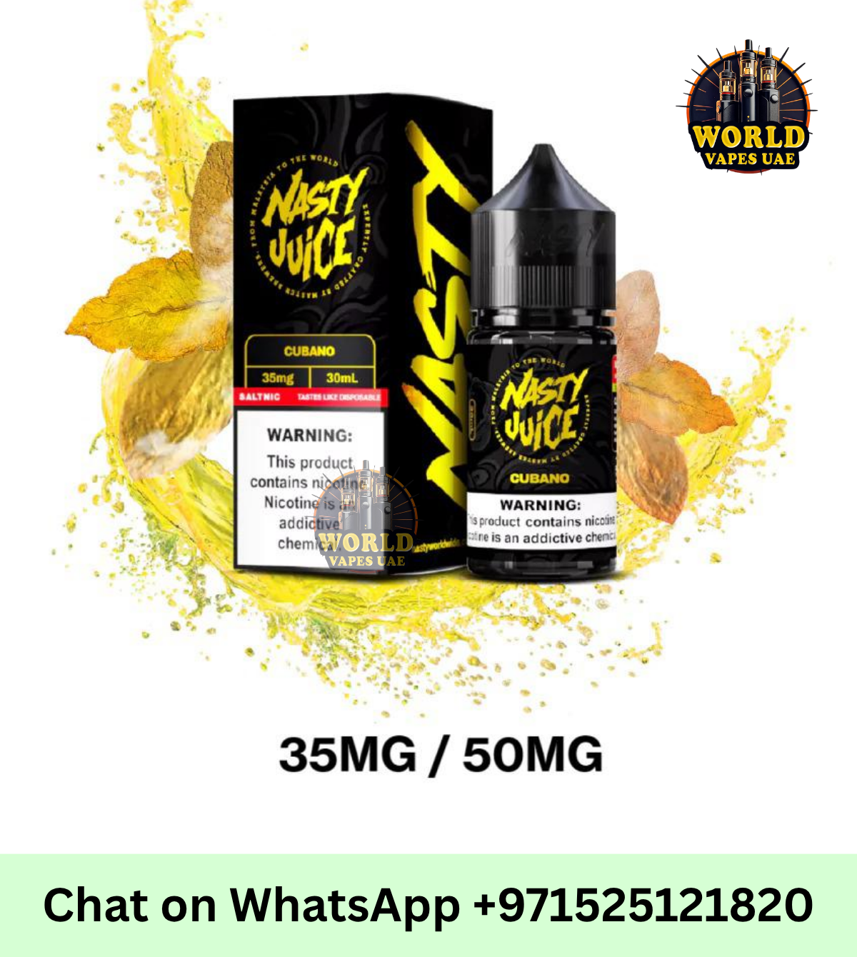 Nasty Smooth Series Salt Nic 30ml 50mg UAE Pod Vape E-Liquid