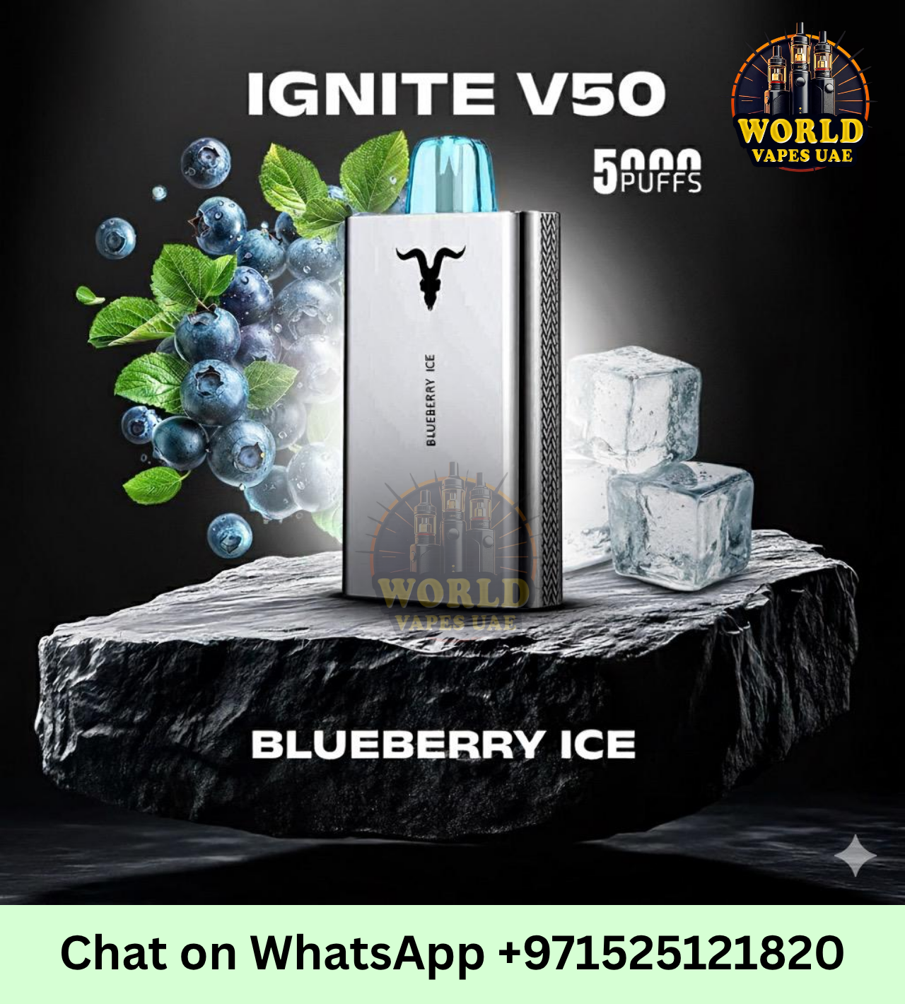 IGNITE V50 flavor selection - Aloe Grape, Blueberry Ice, Watermelon Mix