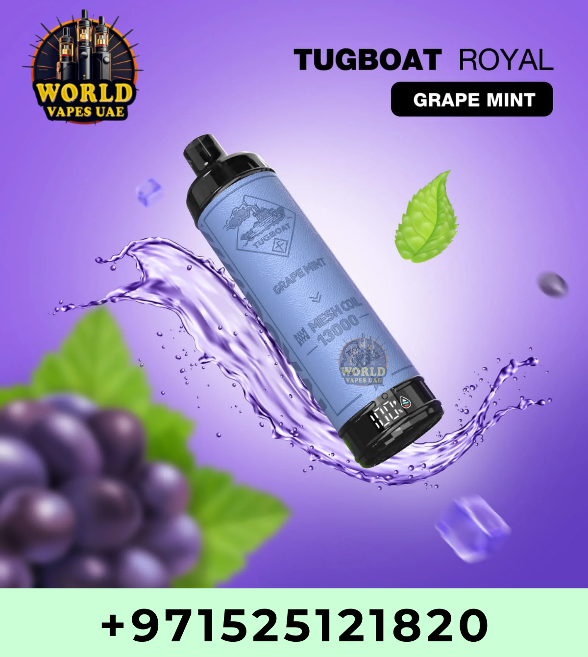Tugboat Royal 13000 Puffs Disposable Vape 5% UAE Dubai