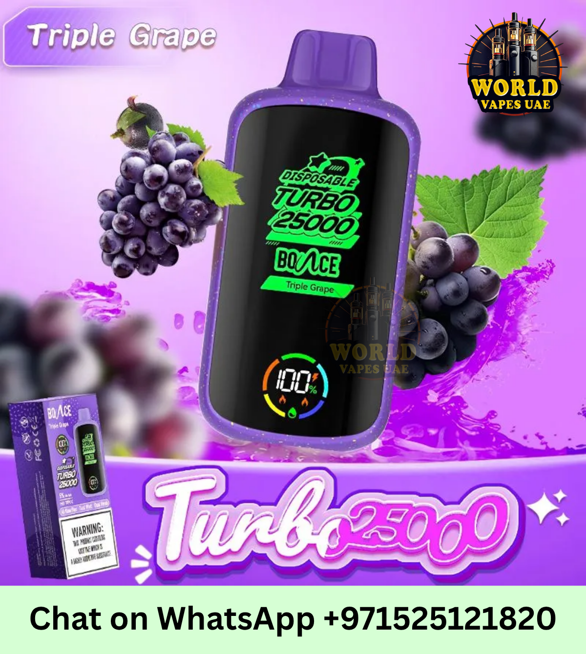 Bounce Turbo 25000 Puffs Disposable Vape | Mesh Coil Device UAE