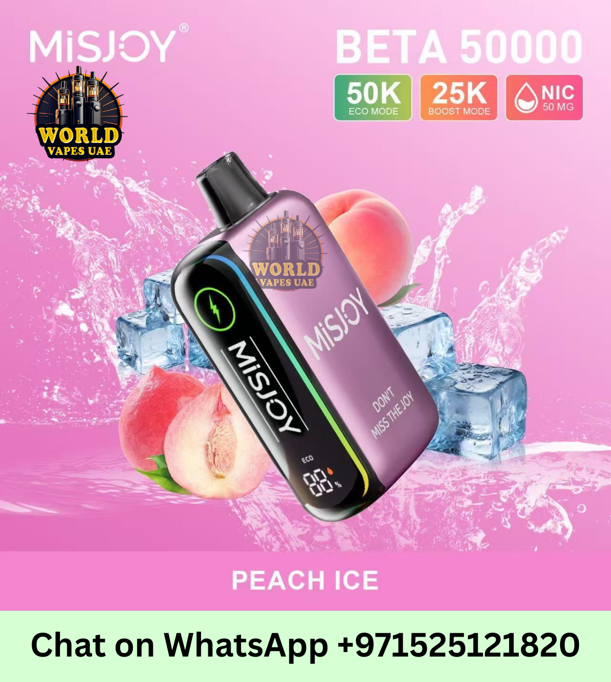 MISJOY Beta 50000 Puffs Disposable Vape 50mg Rechargeable UAE