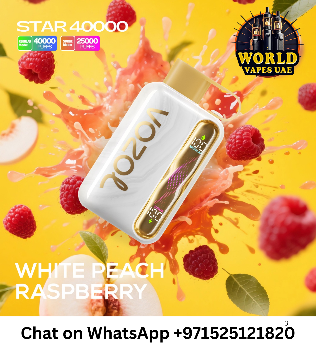 Vozol Star 40000 Puffs Disposable Vape 5% Nicotine in Dubai UAE