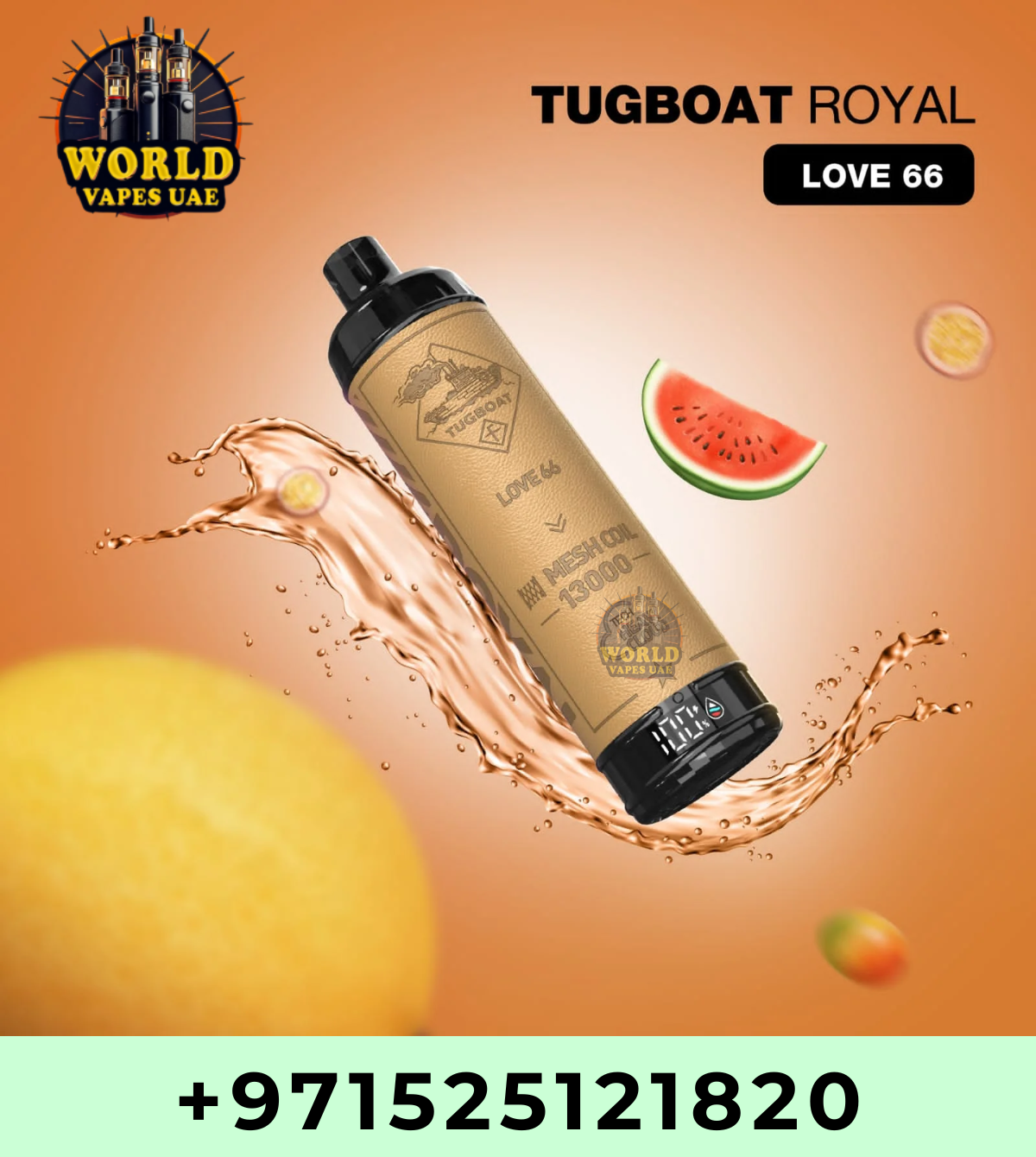 Tugboat Royal 13000 Puffs Disposable Vape 5% UAE Dubai
