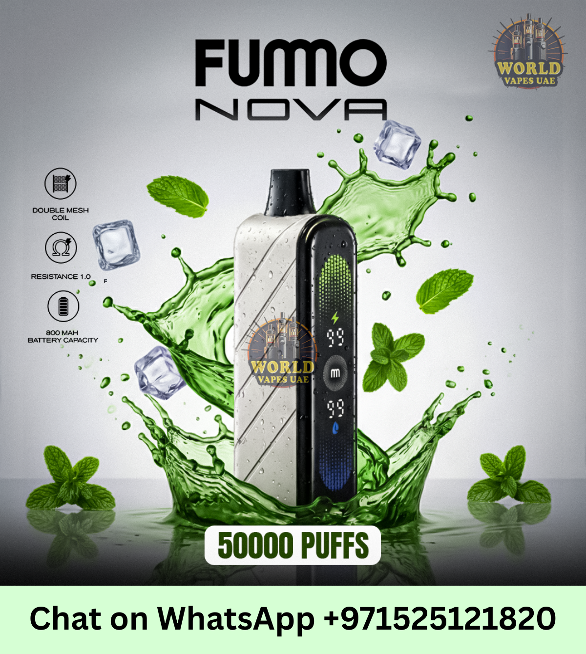 Fummo Nova 50000 Puffs Disposable Vape 2% Nicotine UAE