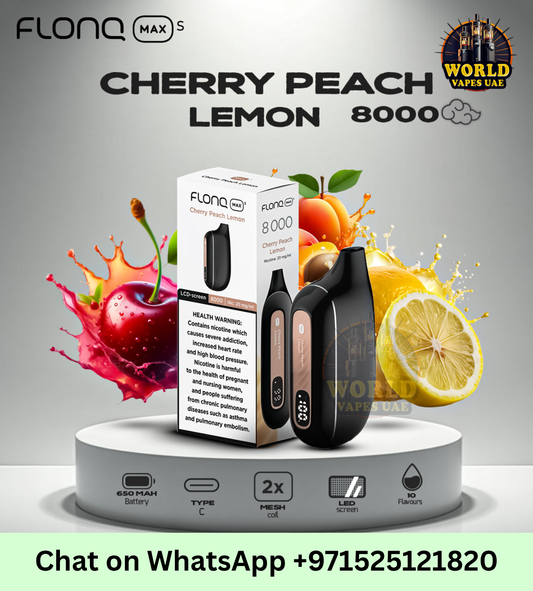 Flonq Max Cherry Peach Lemon Vape UAE