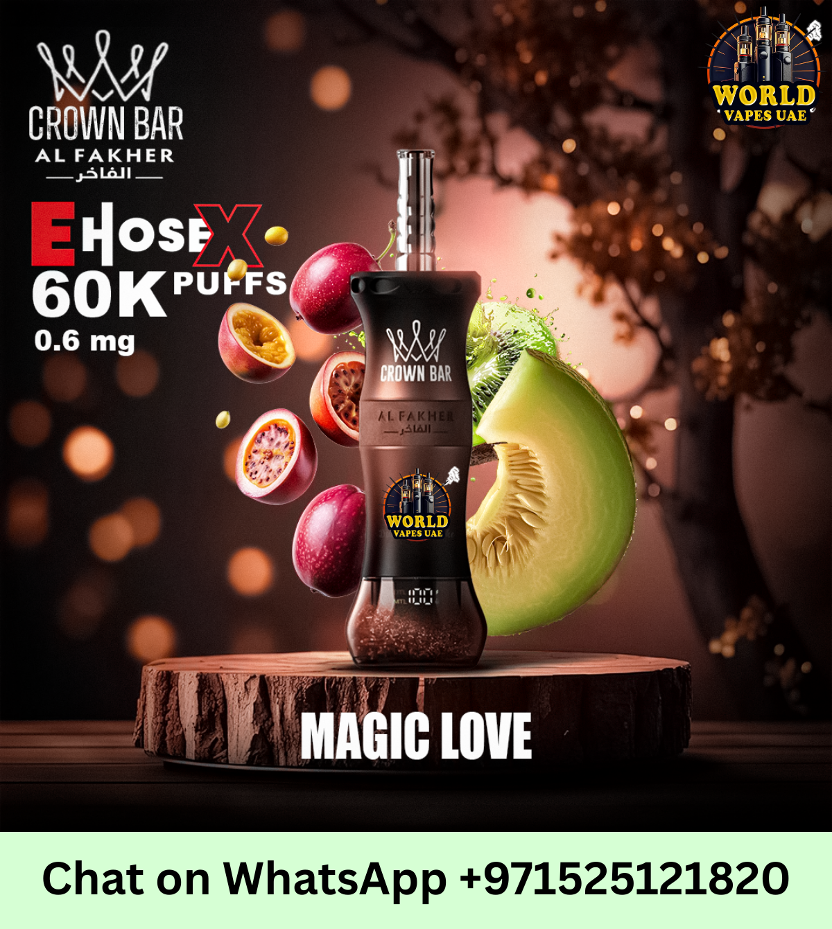 Crown Bar Al Fakher E-Hose X 60000 Puffs Disposable Vape UAE