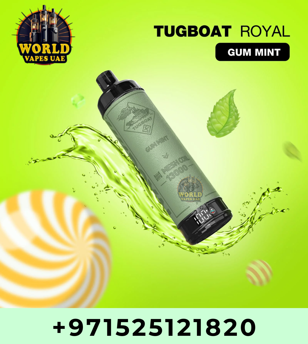 Tugboat Royal 13000 Puffs Disposable Vape 5% UAE Dubai