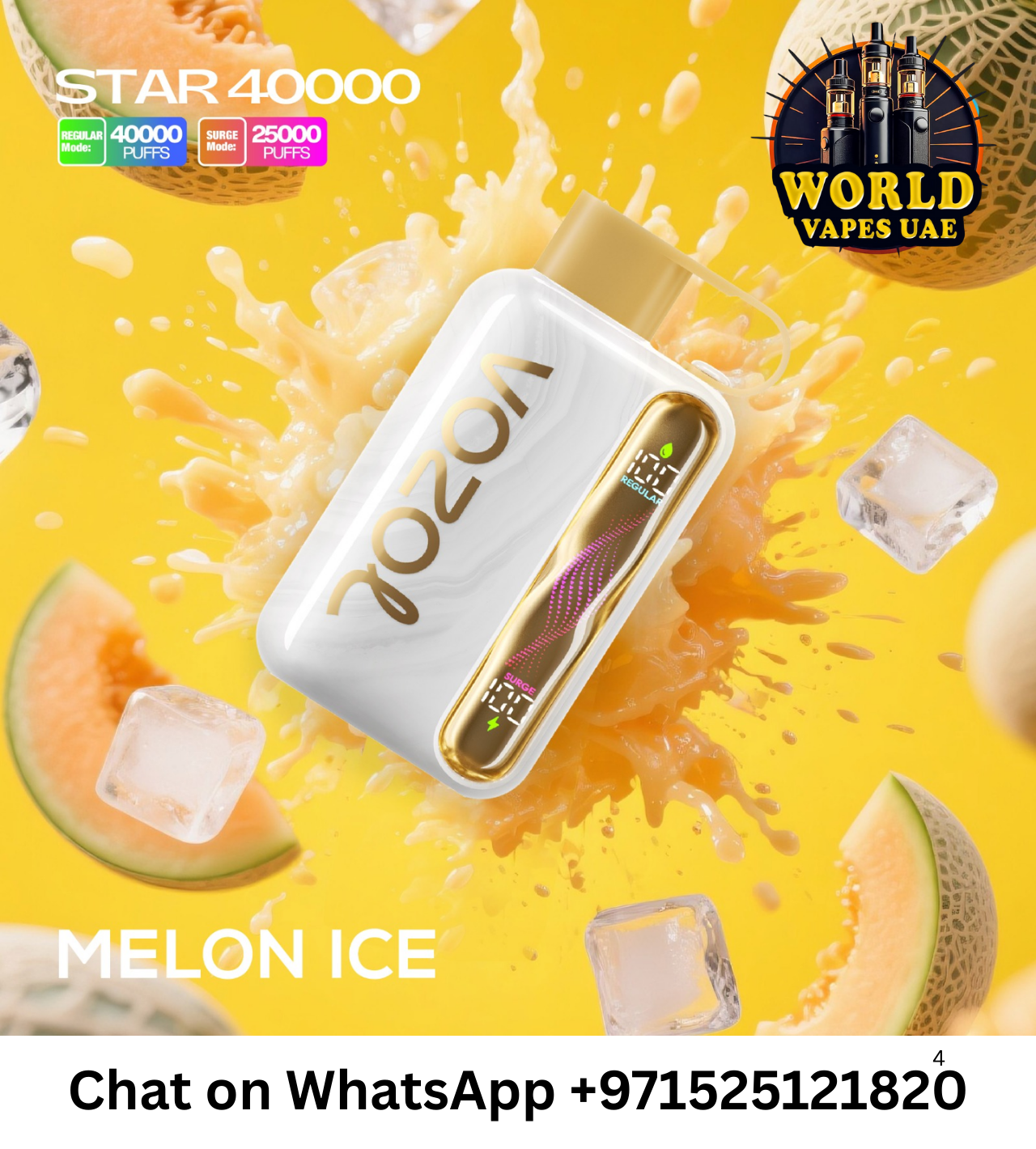 Vozol Star 40000 Puffs Disposable Vape 5% Nicotine in Dubai UAE