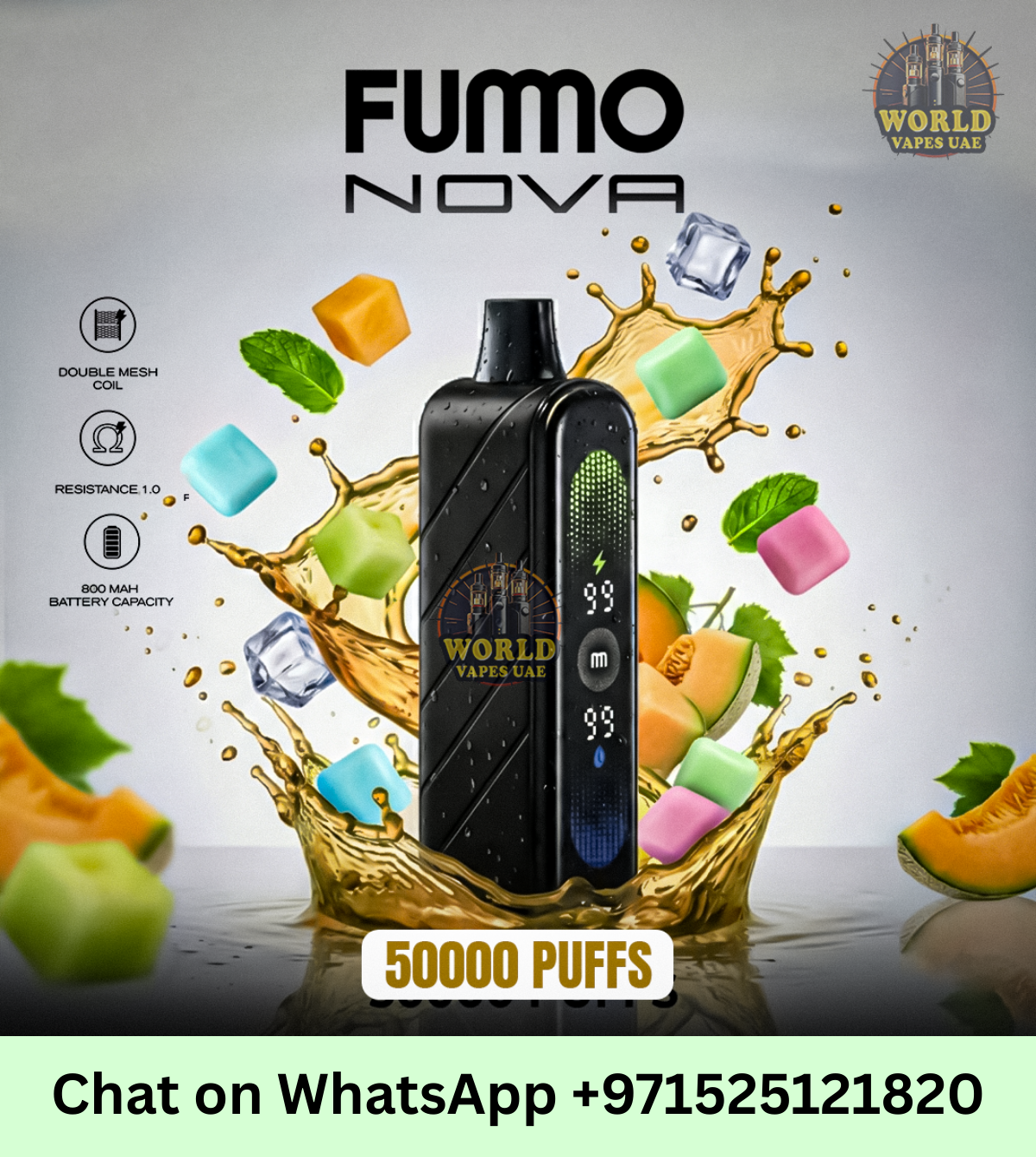 Fummo Nova 50000 Puffs Disposable Vape 2% Nicotine UAE