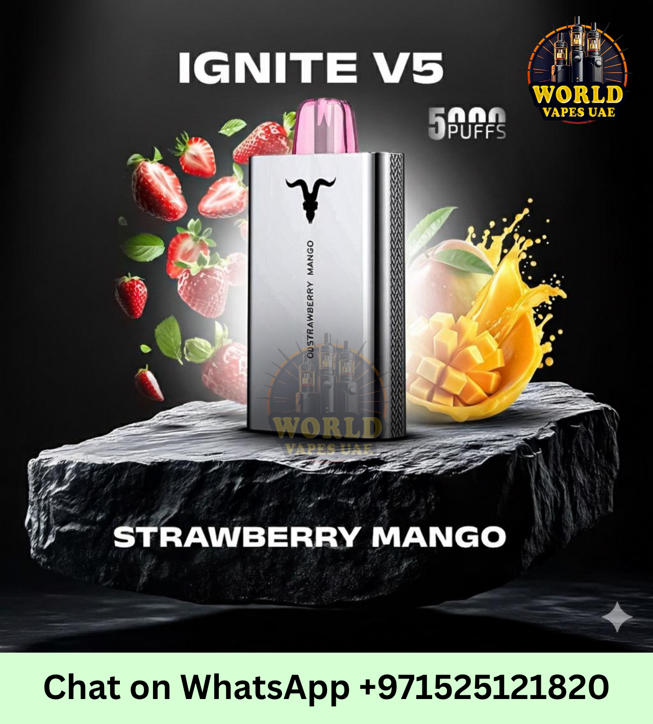 IGNITE V50 Disposable Vape 5000 Puffs Dubai UAE – Blue Raspberry Ice