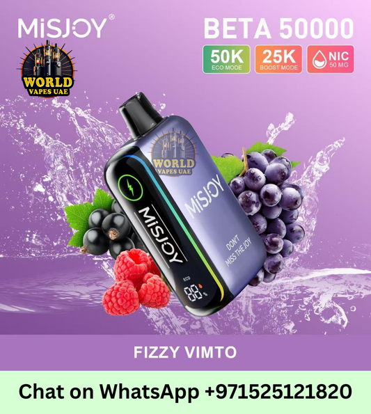 MISJOY Beta 50000 Puffs Disposable Vape 50mg Rechargeable UAE