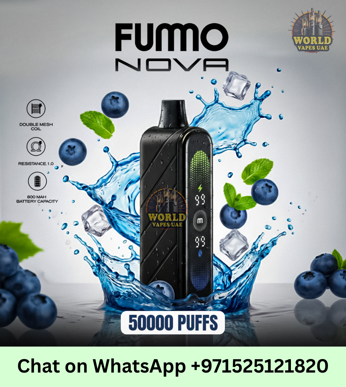 Fummo Nova 50000 Puffs Disposable Vape 2% Nicotine UAE