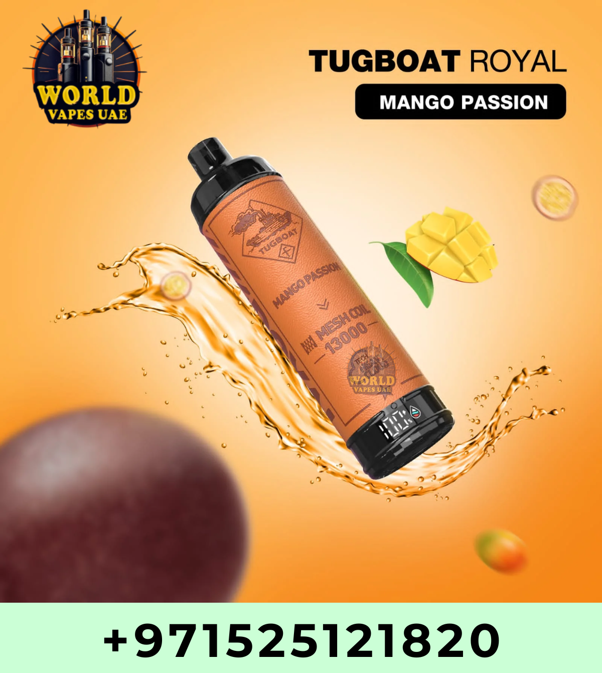 Tugboat Royal 13000 Puffs Disposable Vape 5% UAE Dubai