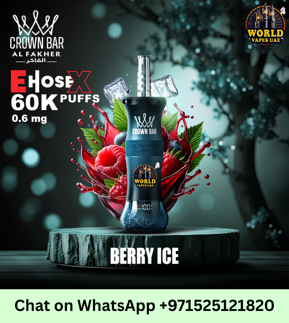 Crown Bar Al Fakher E-Hose X 60000 Puffs Disposable Vape UAE