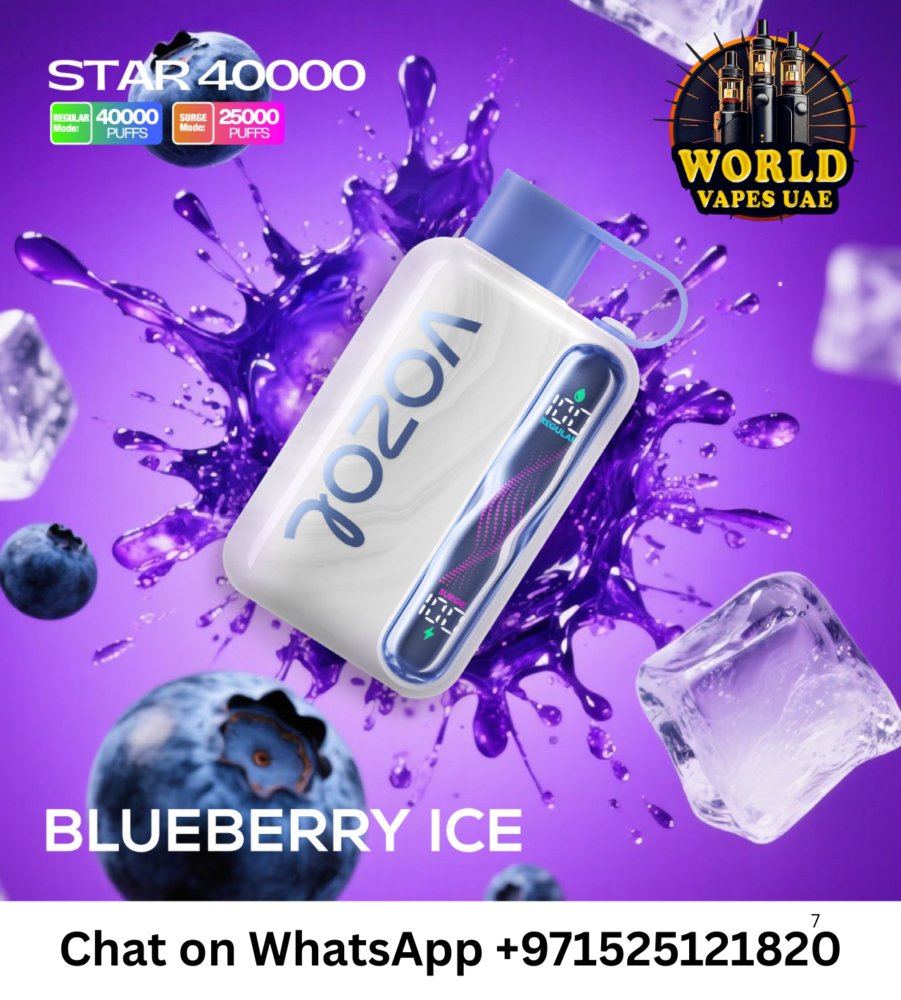 Vozol Star 40000 Puffs Disposable Vape 5% Nicotine in Dubai UAE