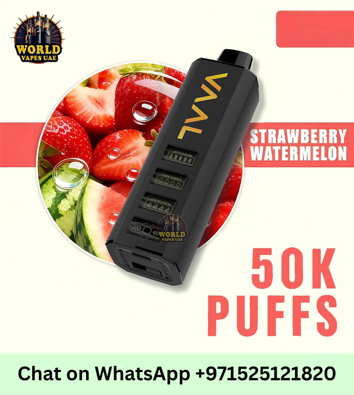 Vaal 50K Disposable Vape 50000 Puffs – Dual Mesh & Smart Screen UAE