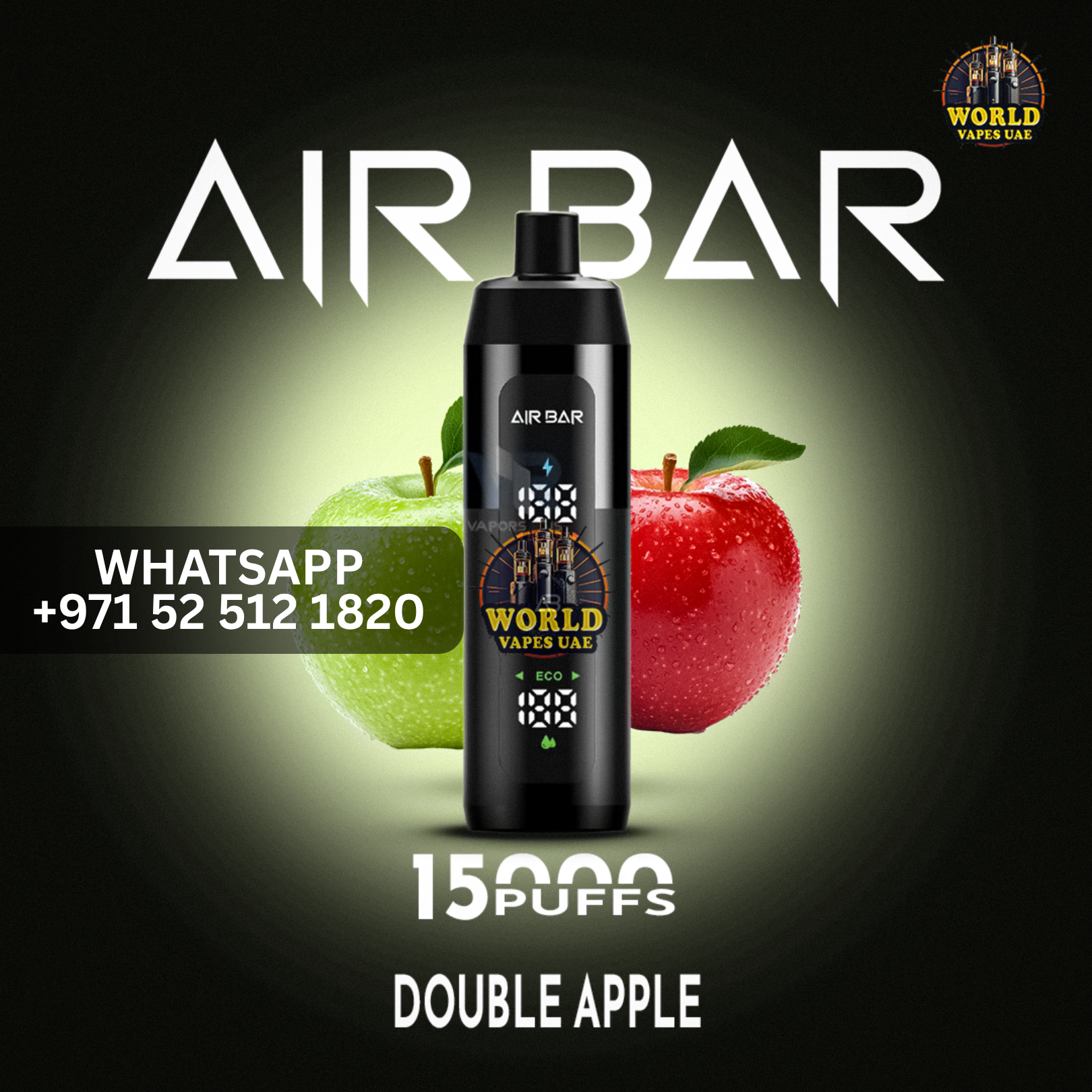 Air Bar 15,000 Puffs Disposable Vape  Digital Display  World Vapes