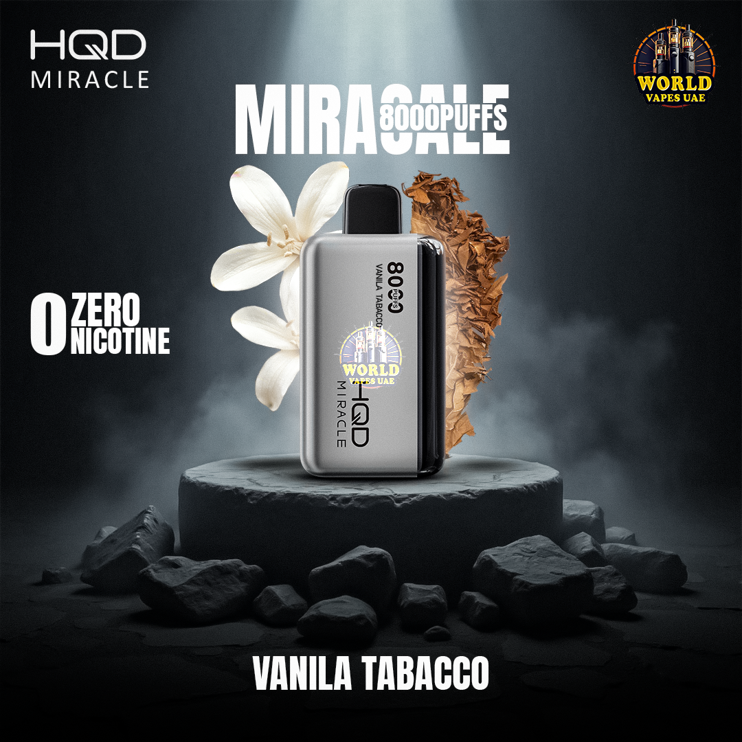 HQD Miracle 8000 Puffs Zero Nicotine Disposable Vape UAE