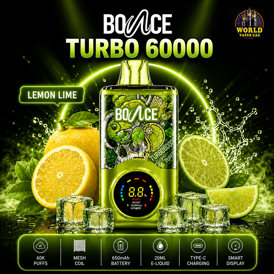 BOUNCE TURBO 60000 Lemon Lime disposable vape 60000 puffs