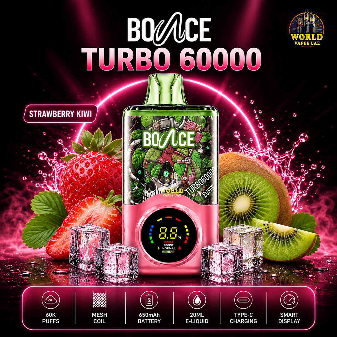 BOUNCE TURBO 60000 Strawberry Kiwi disposable vape 60000 puffs