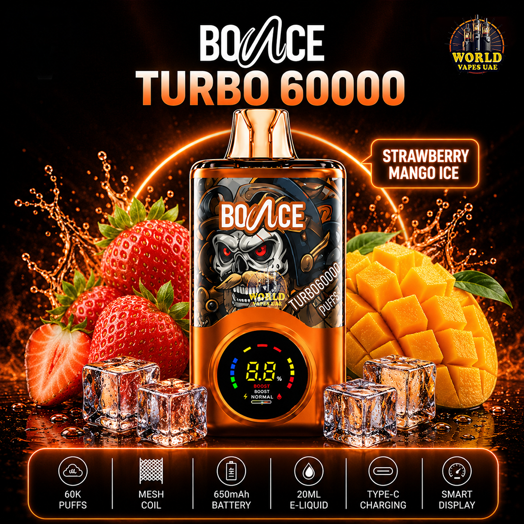 BOUNCE TURBO 60000 Strawberry Mango Ice disposable vape 60000 puffs