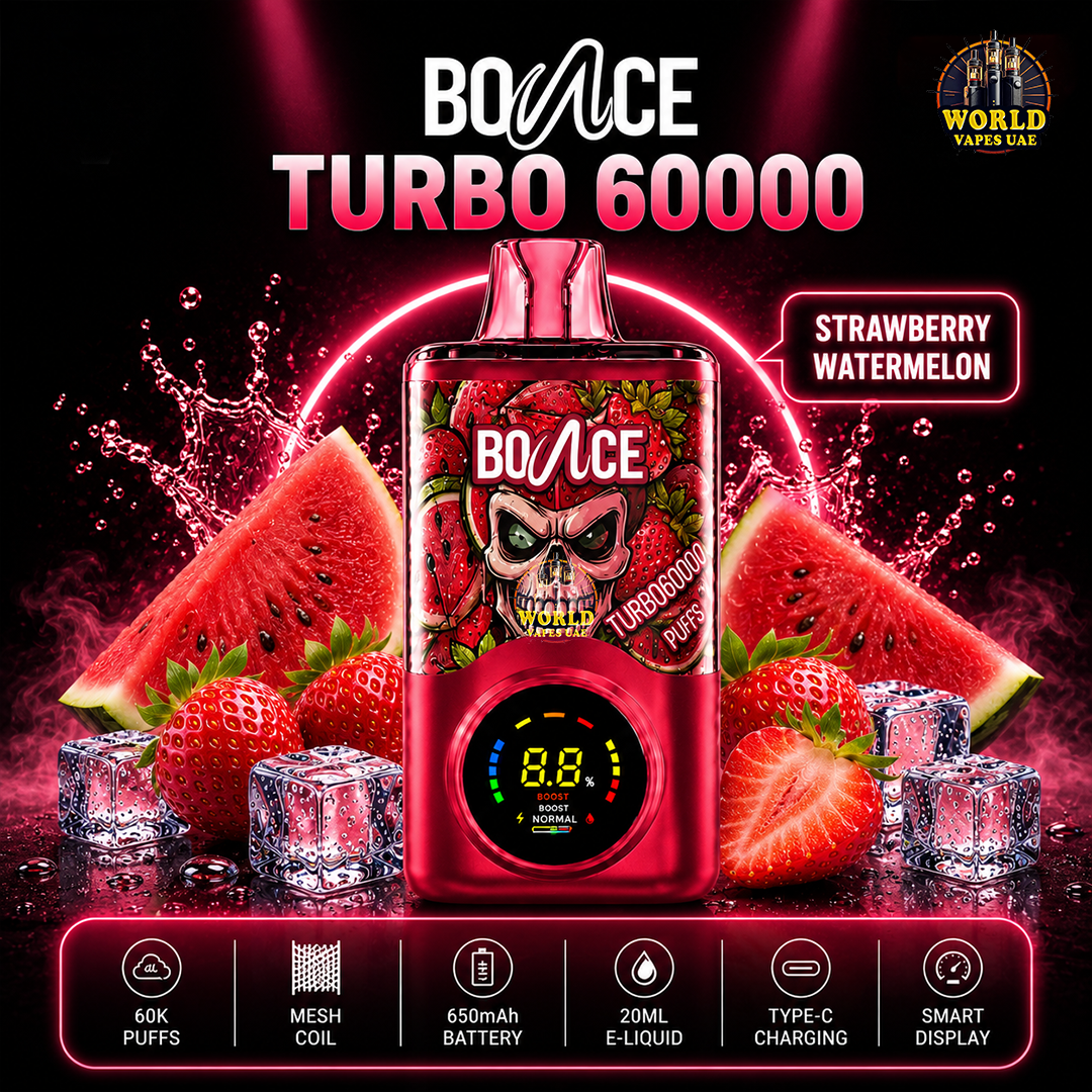 BOUNCE TURBO 60000 Strawberry Watermelon disposable vape 60000 puffs