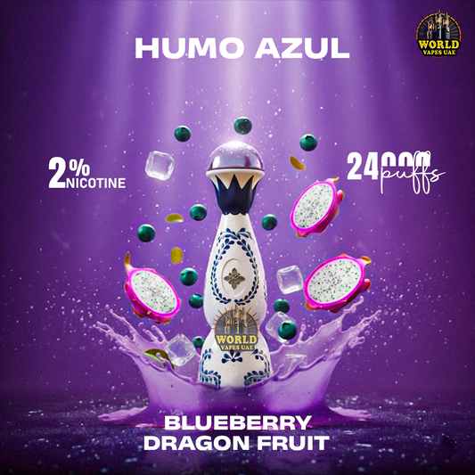 HUMO AZUL Blueberry Dragon Fruit disposable vape 24000 puffs 2% nicotine