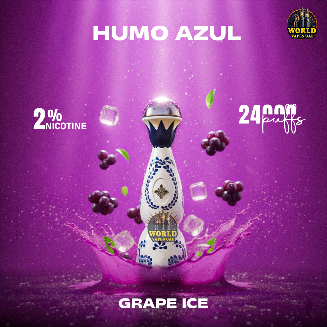 HUMO AZUL Grape Ice disposable vape 24000 puffs 2% nicotine