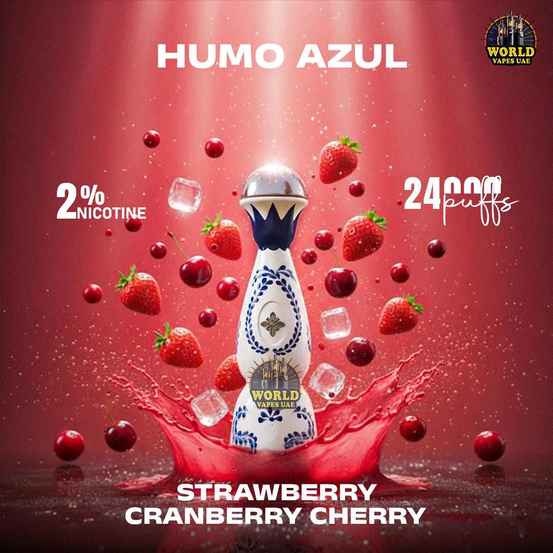 HUMO AZUL Strawberry Cranberry Cherry disposable vape 24000 puffs 2% nicotine