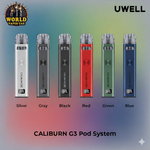 UWELL Caliburn G3 Pod System vape kit Original and new product with Best price in UAE 2023
