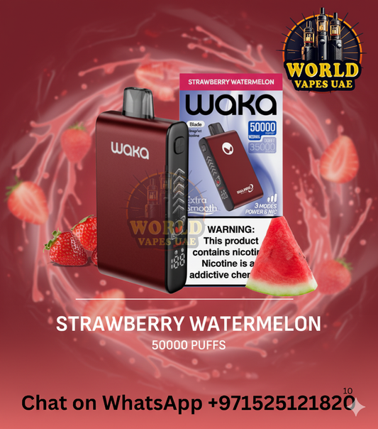 Waka Blade 50000 Puffs Disposable Vape in Dubai – LED Screen & Dual Mesh Coil