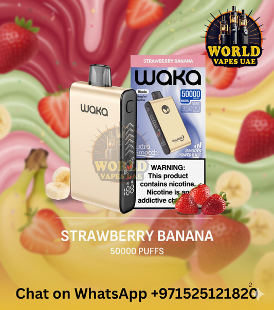 Waka Blade 50000 Puffs Disposable Vape in Dubai – LED Screen & Dual Mesh Coil
