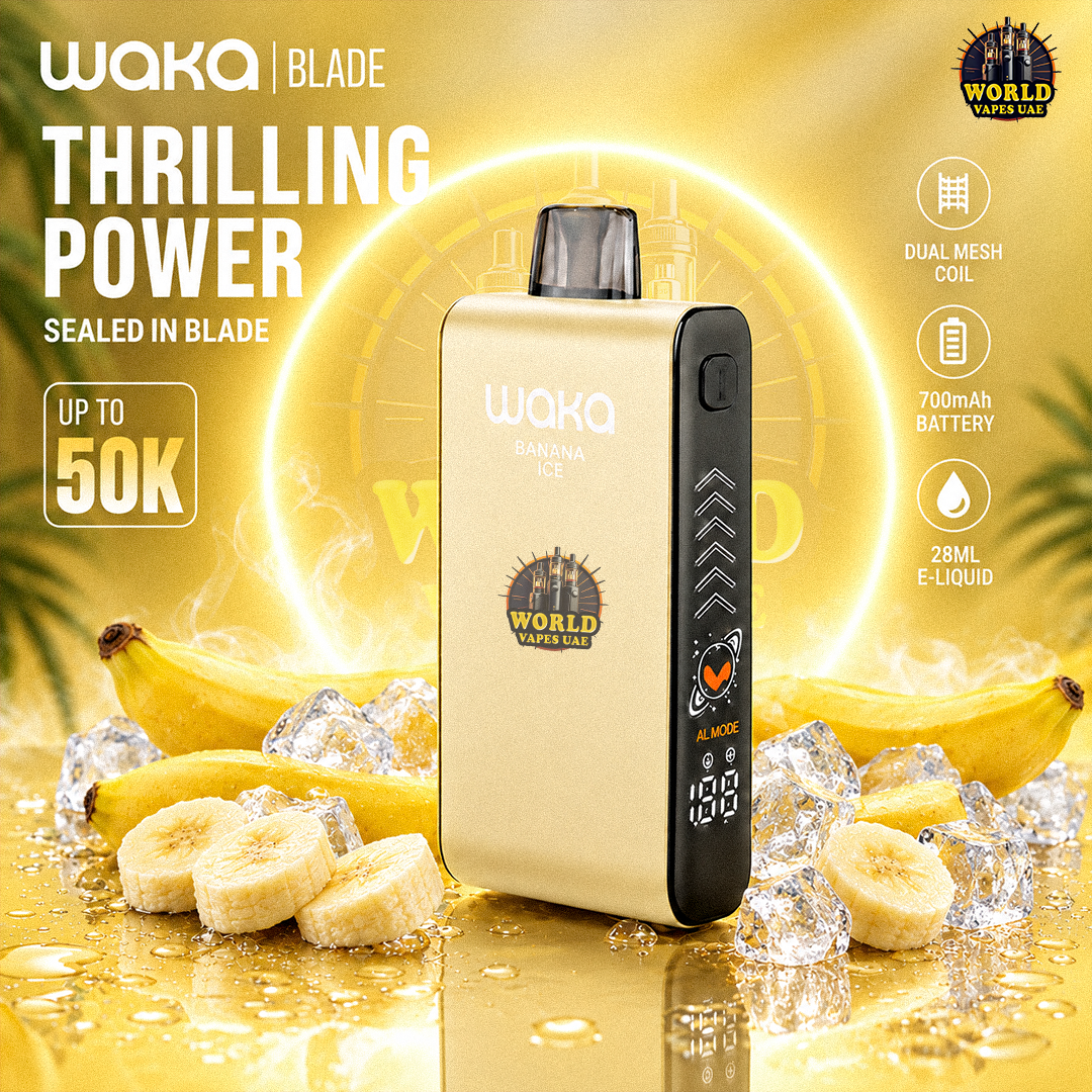 WAKA BLADE Disposable Vape – Up to 50K Puffs | Multiple Flavors
