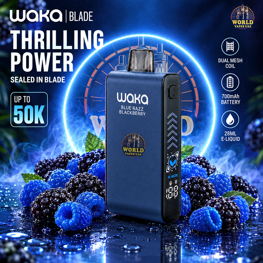 WAKA BLADE Disposable Vape – Up to 50K Puffs | Multiple Flavors