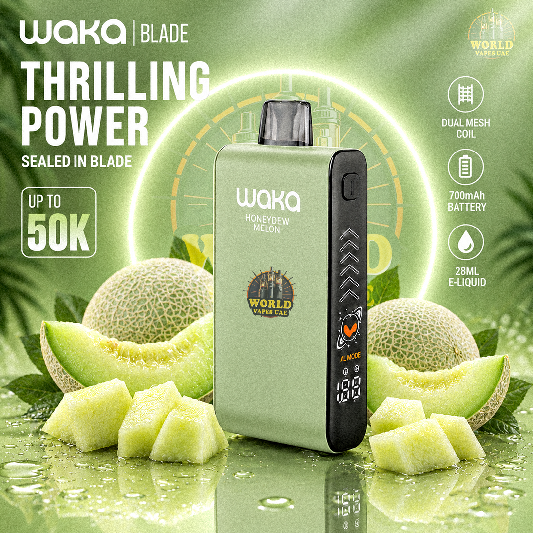 WAKA BLADE Disposable Vape – Up to 50K Puffs | Multiple Flavors