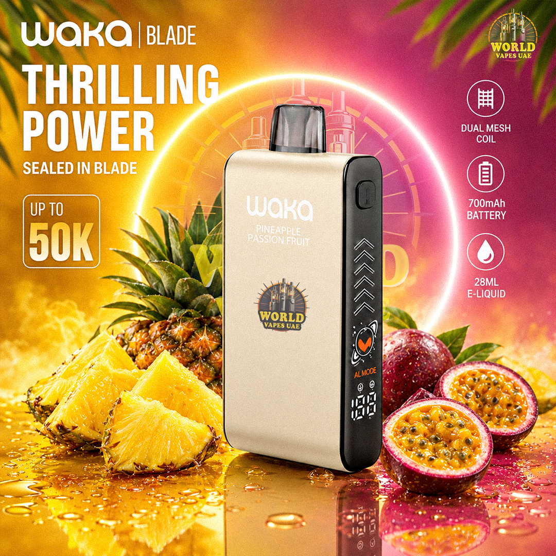 WAKA BLADE Disposable Vape – Up to 50K Puffs | Multiple Flavors