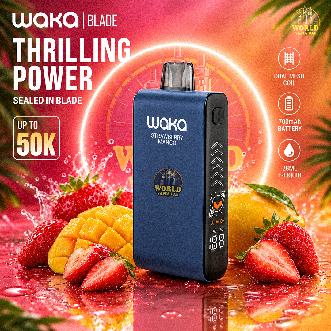 WAKA BLADE Disposable Vape – Up to 50K Puffs | Multiple Flavors