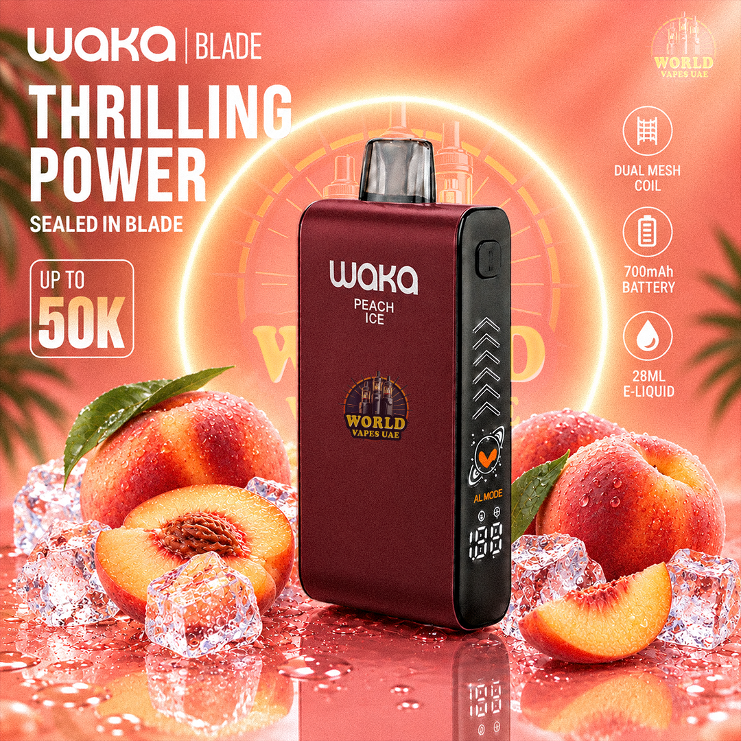 WAKA BLADE 50000 Puffs Peach Ice disposable vape